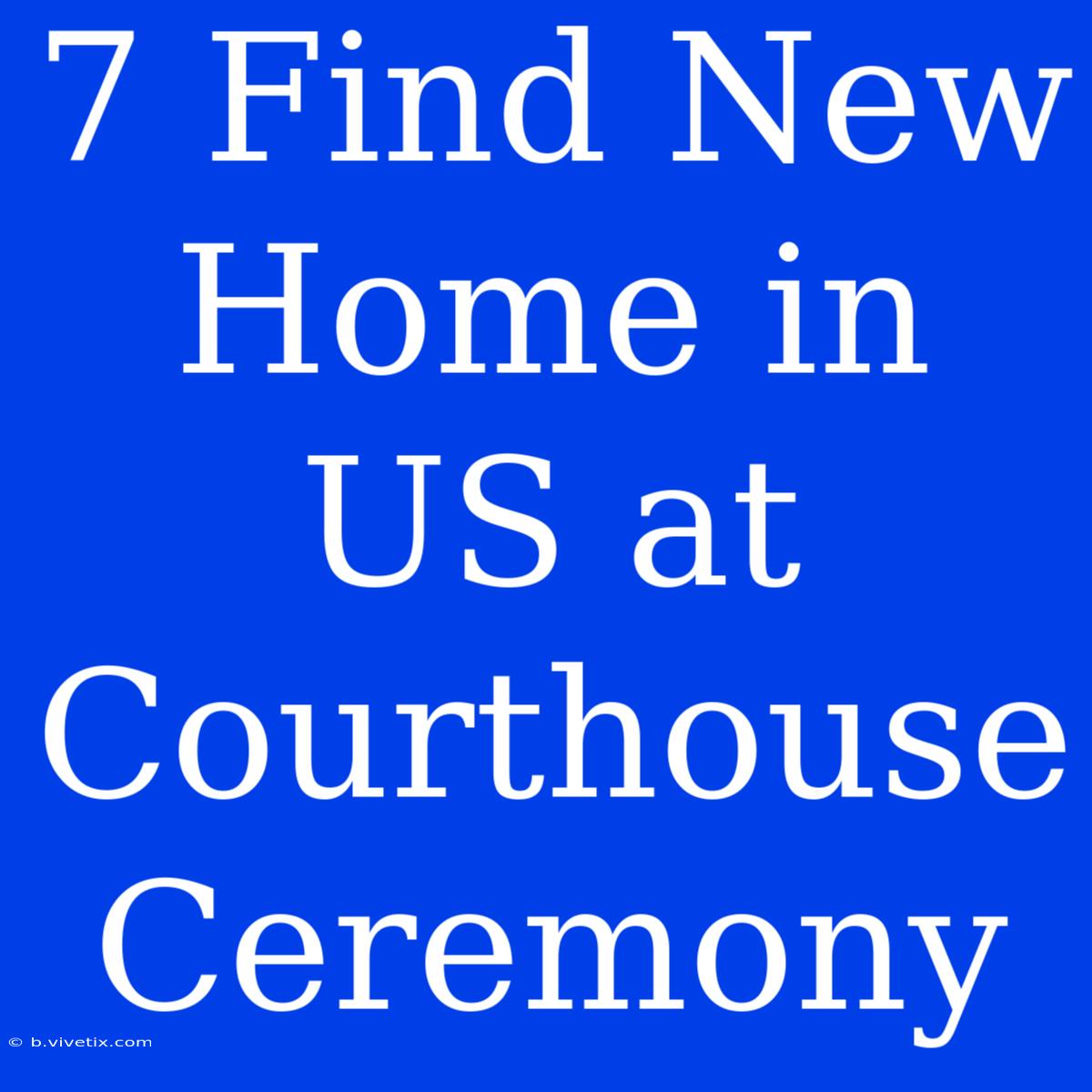 7 Find New Home In US At Courthouse Ceremony