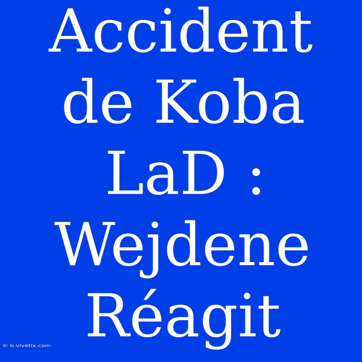 Accident De Koba LaD : Wejdene Réagit