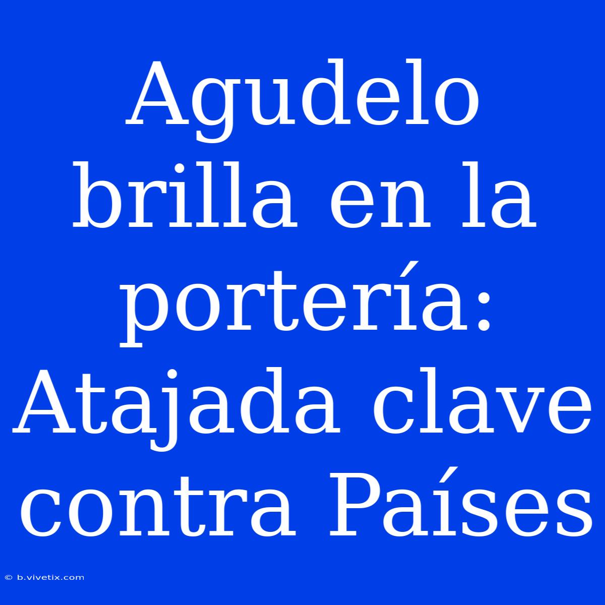 Agudelo Brilla En La Portería: Atajada Clave Contra Países