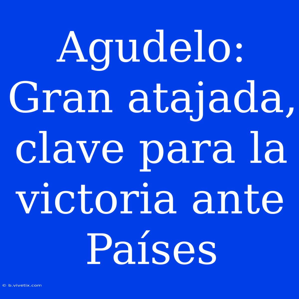 Agudelo:  Gran Atajada, Clave Para La Victoria Ante Países