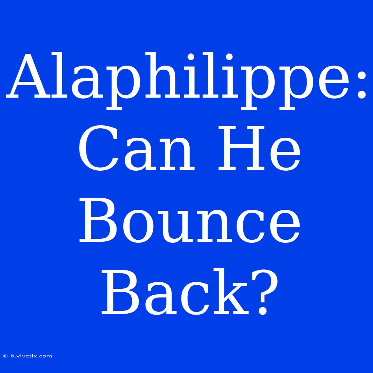 Alaphilippe: Can He Bounce Back?