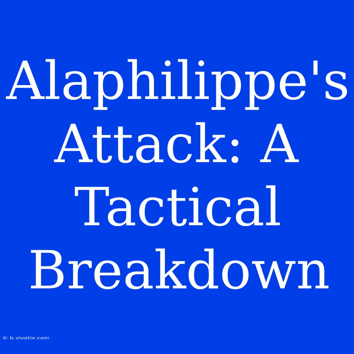 Alaphilippe's Attack: A Tactical Breakdown