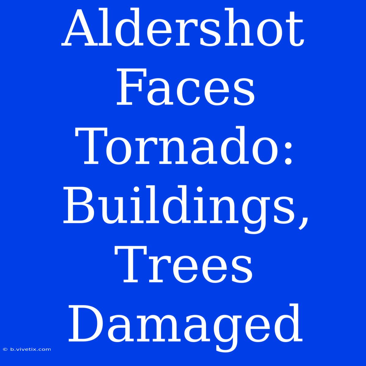 Aldershot Faces Tornado: Buildings, Trees Damaged