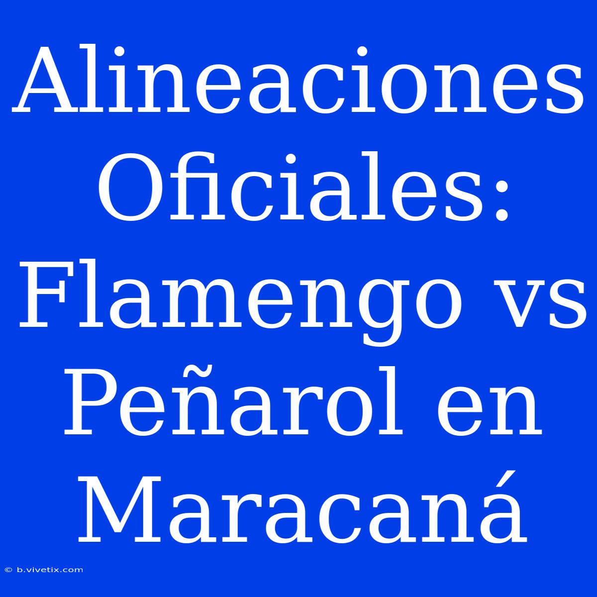 Alineaciones Oficiales: Flamengo Vs Peñarol En Maracaná