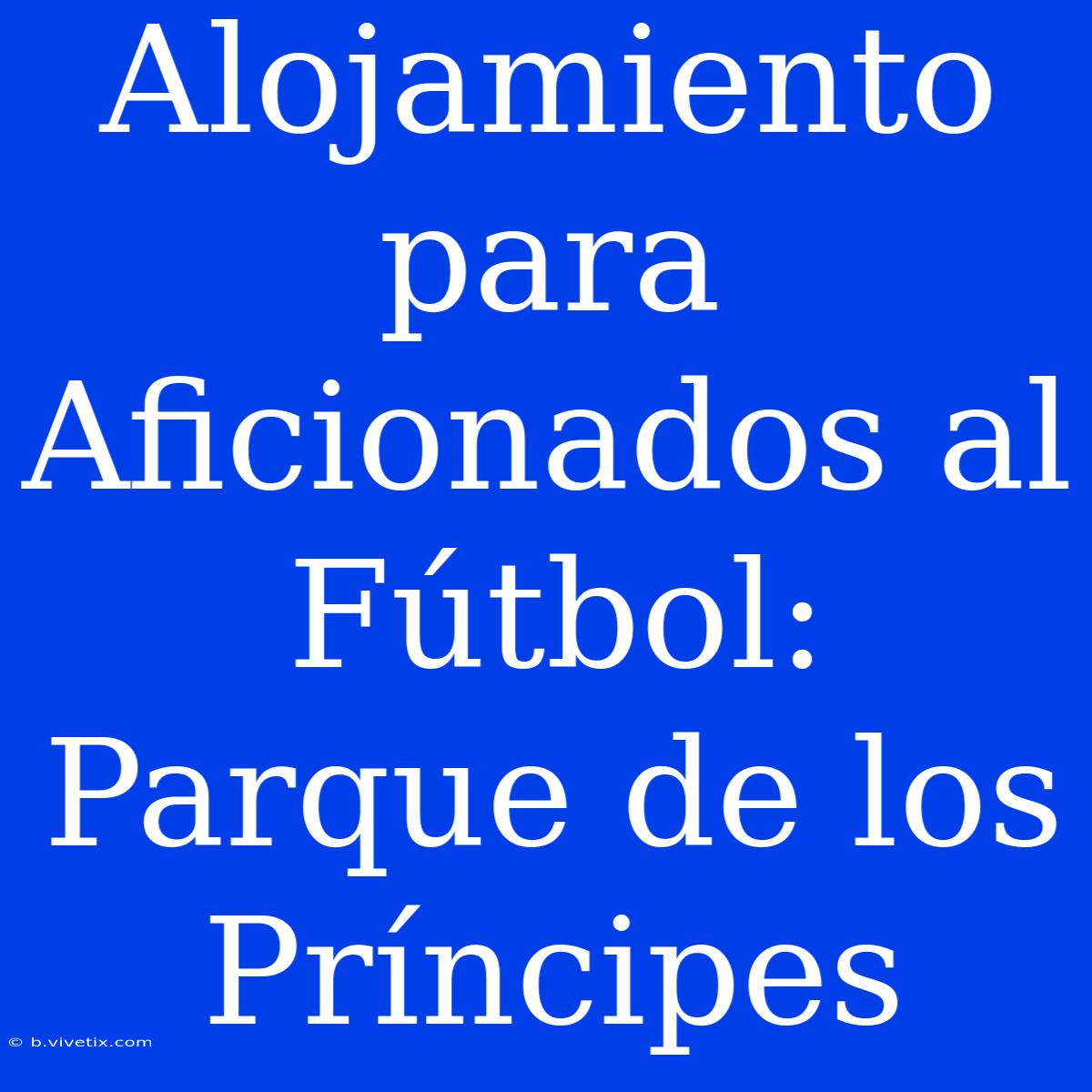 Alojamiento Para Aficionados Al Fútbol: Parque De Los Príncipes