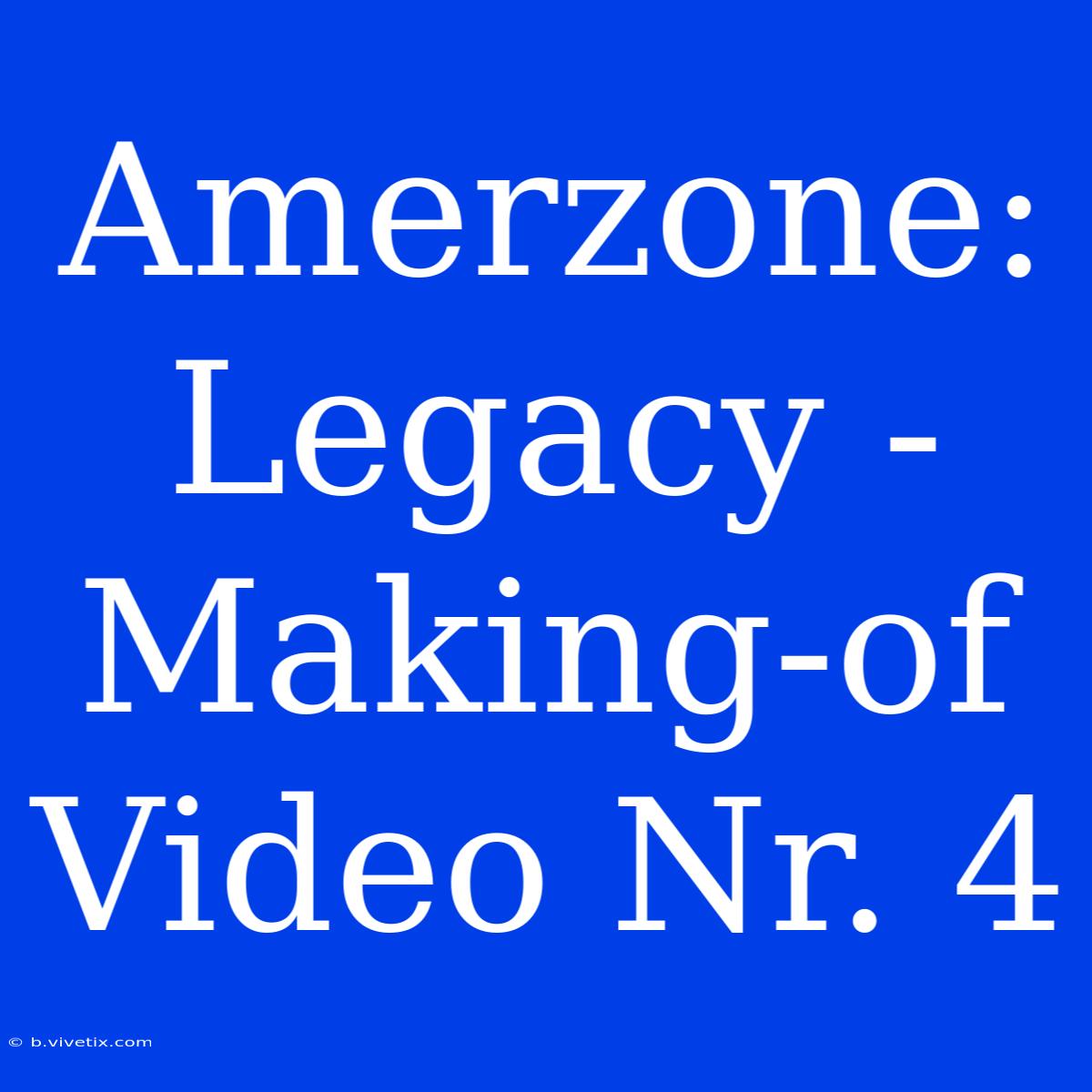 Amerzone: Legacy - Making-of Video Nr. 4 