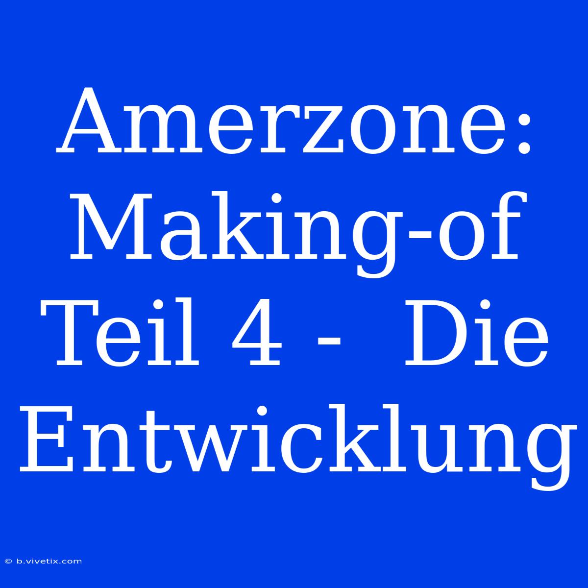 Amerzone: Making-of Teil 4 -  Die Entwicklung