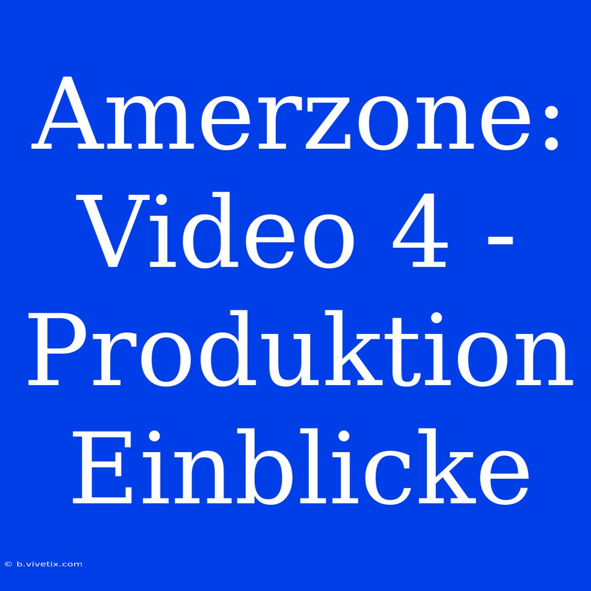 Amerzone: Video 4 - Produktion Einblicke 