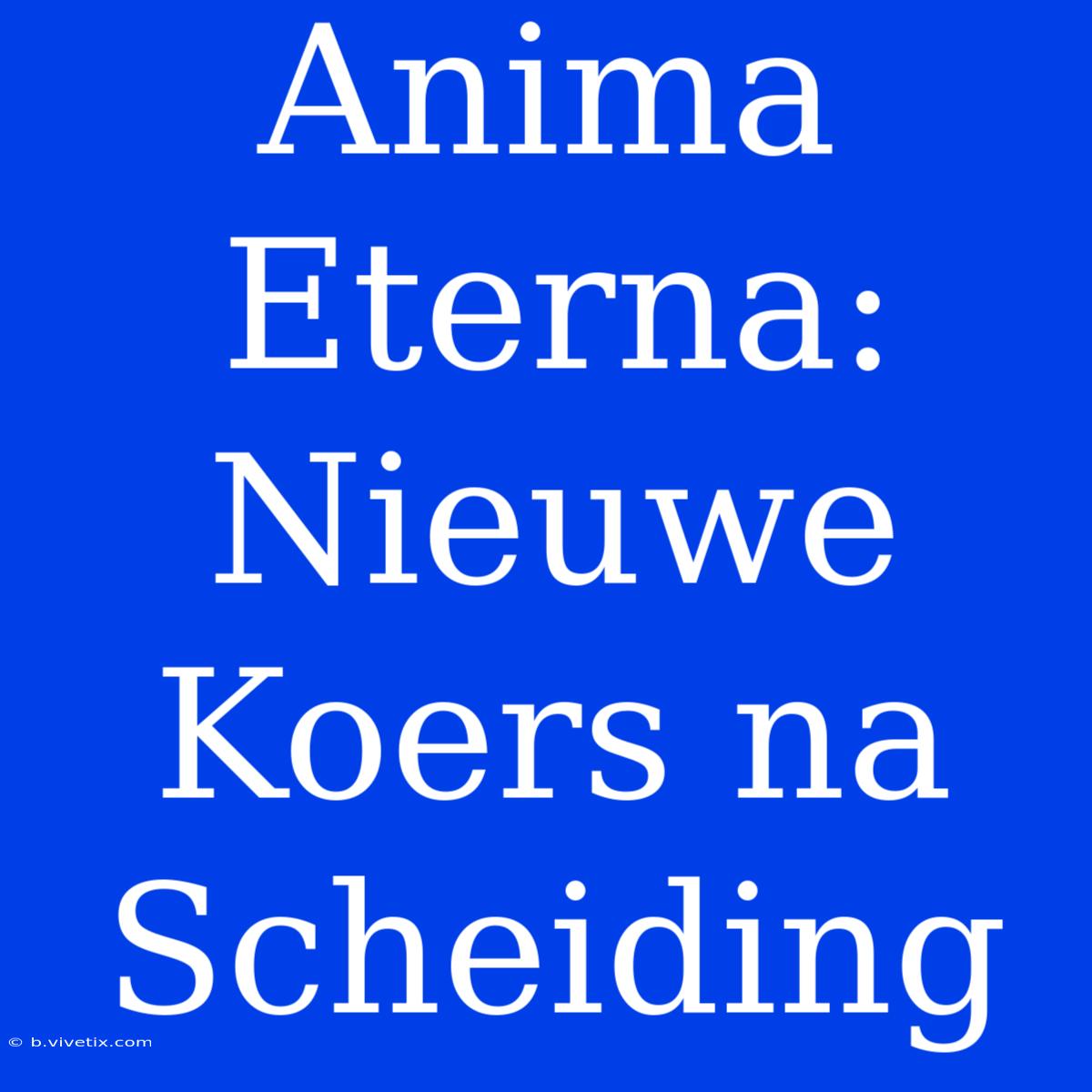 Anima Eterna: Nieuwe Koers Na Scheiding