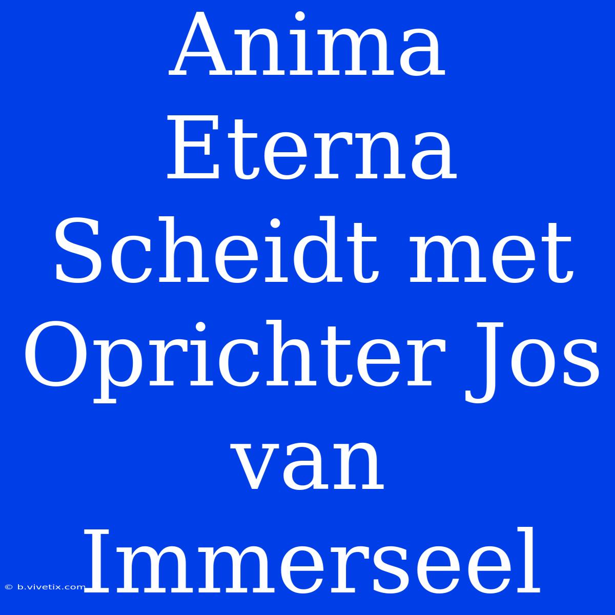 Anima Eterna Scheidt Met Oprichter Jos Van Immerseel