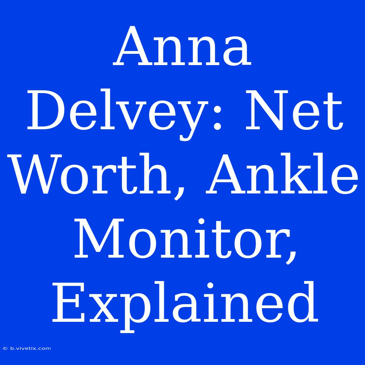 Anna Delvey: Net Worth, Ankle Monitor, Explained