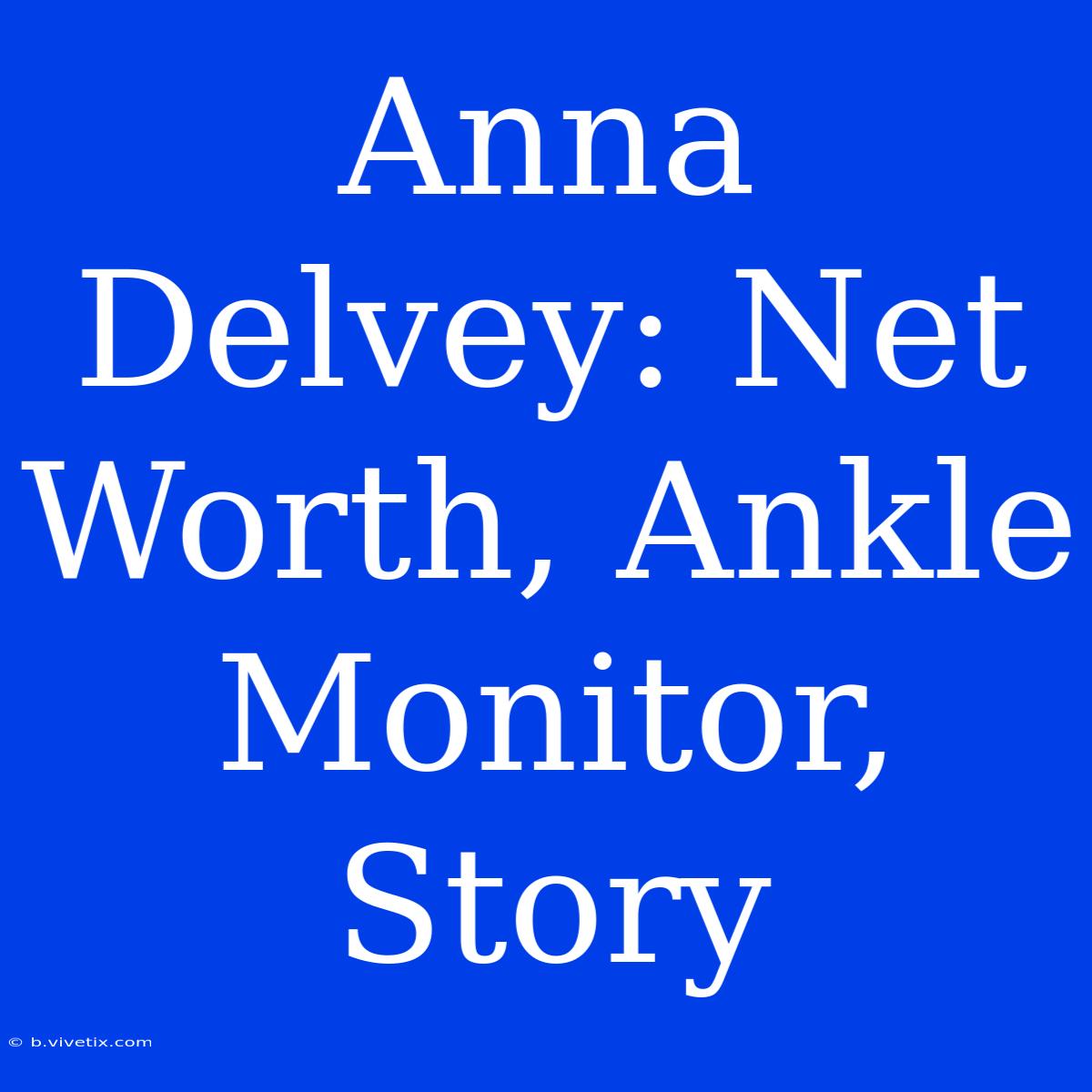 Anna Delvey: Net Worth, Ankle Monitor, Story