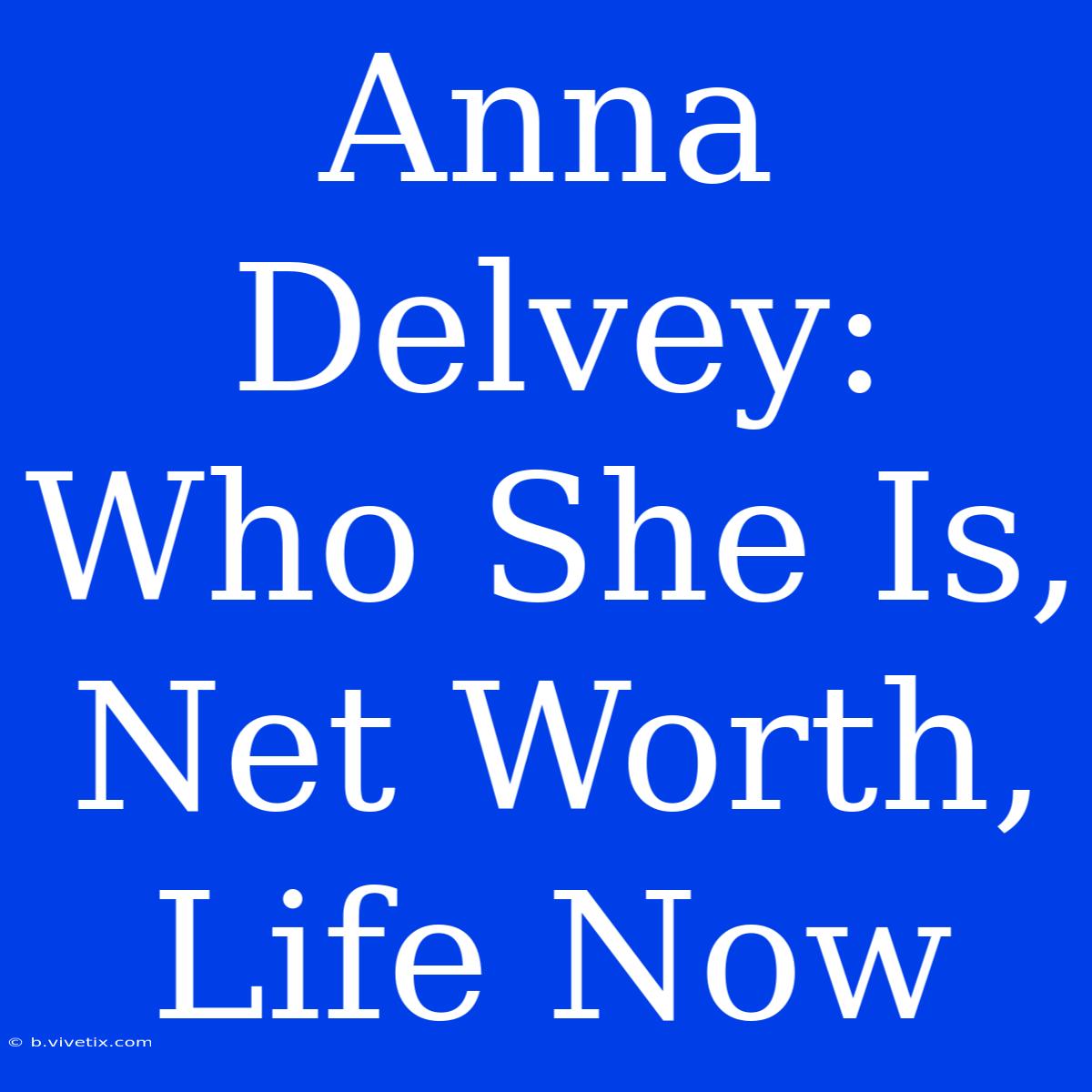 Anna Delvey: Who She Is, Net Worth, Life Now