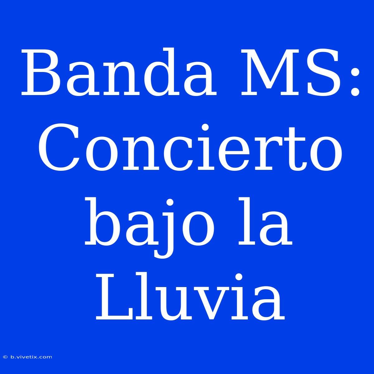 Banda MS: Concierto Bajo La Lluvia