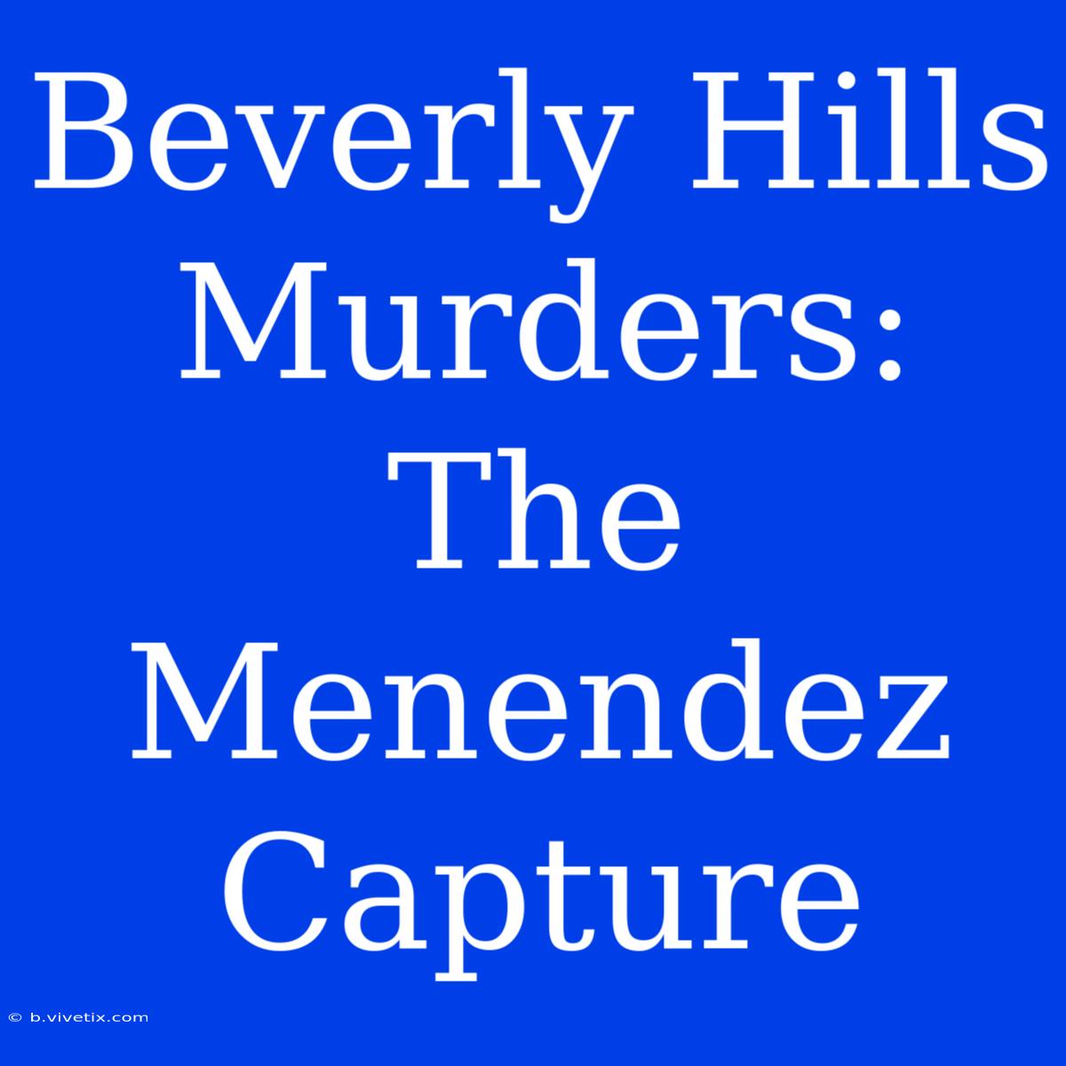 Beverly Hills Murders: The Menendez Capture