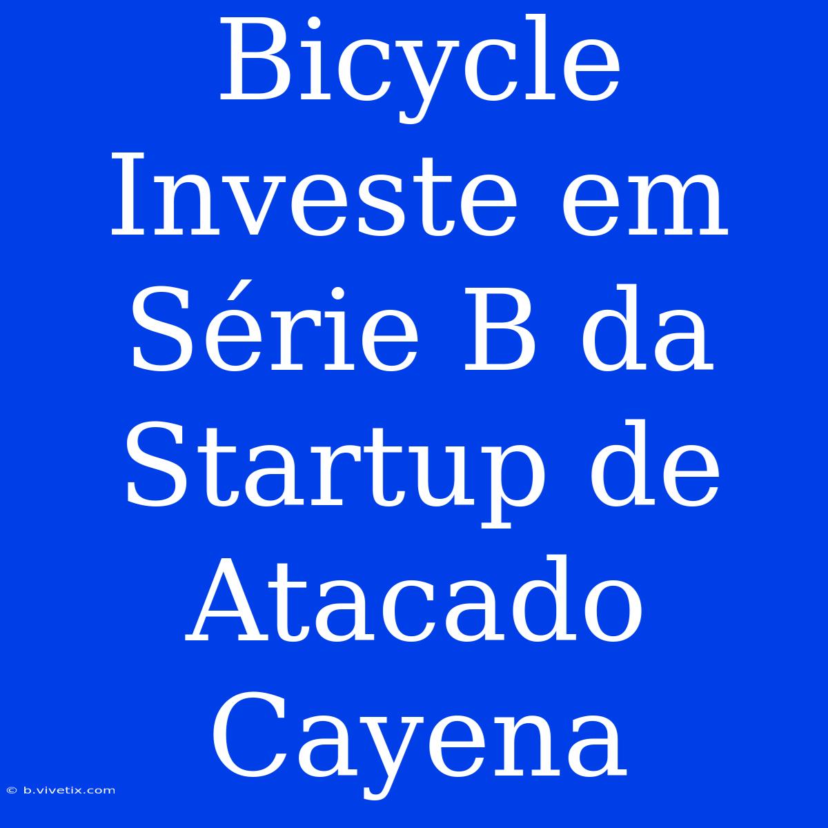 Bicycle Investe Em Série B Da Startup De Atacado Cayena