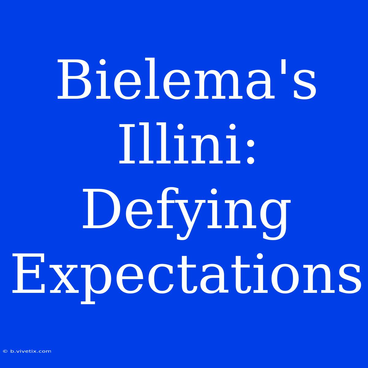 Bielema's Illini: Defying Expectations