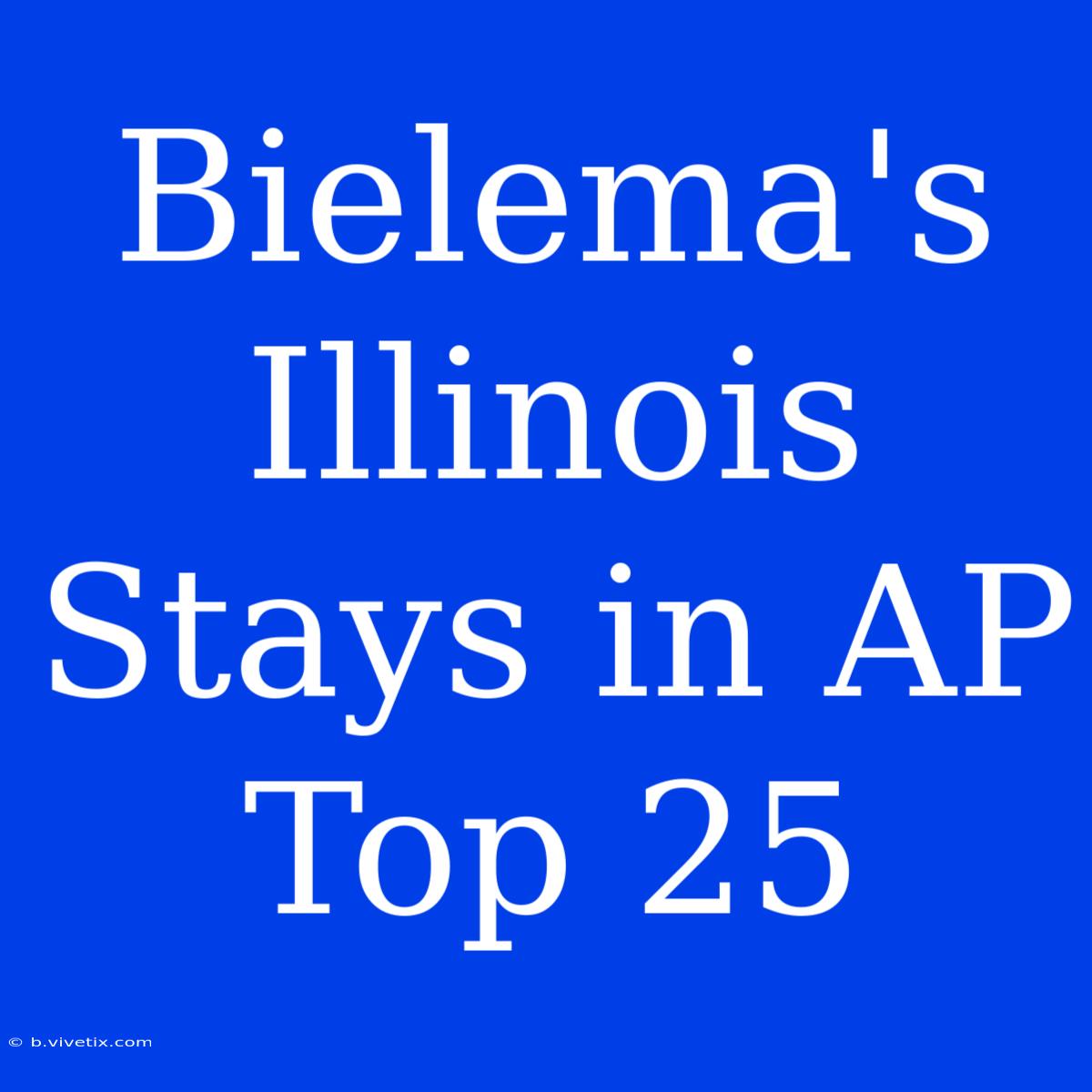 Bielema's Illinois Stays In AP Top 25