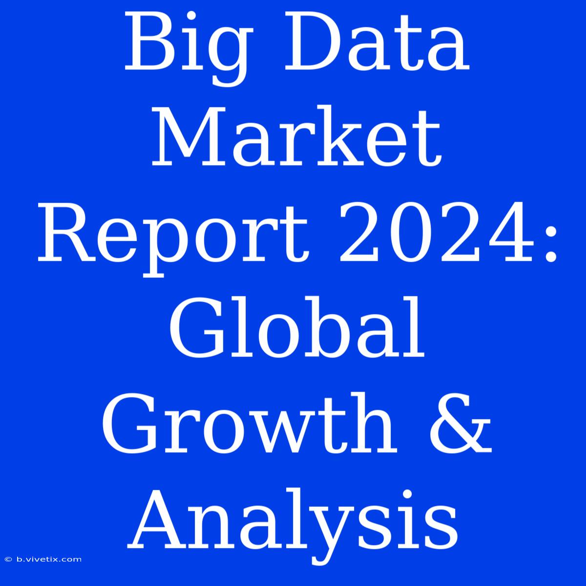 Big Data Market Report 2024: Global Growth & Analysis