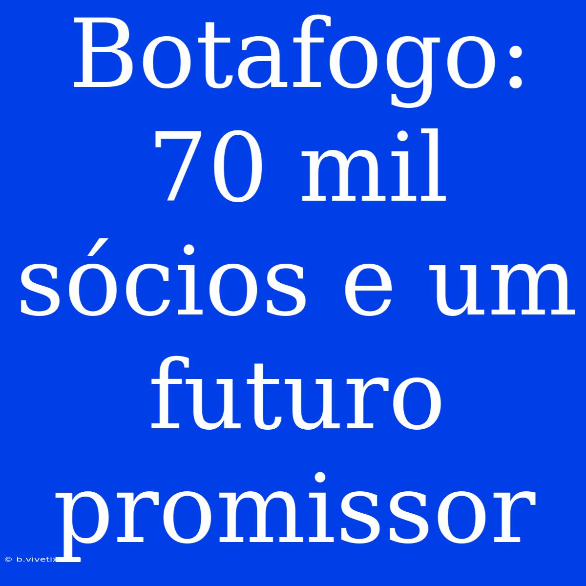 Botafogo: 70 Mil Sócios E Um Futuro Promissor