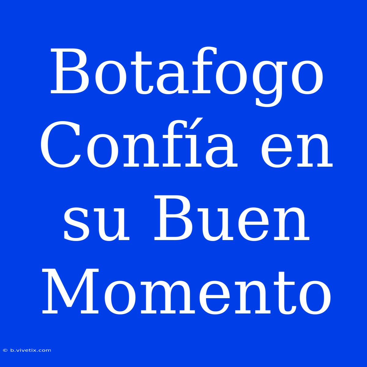 Botafogo Confía En Su Buen Momento