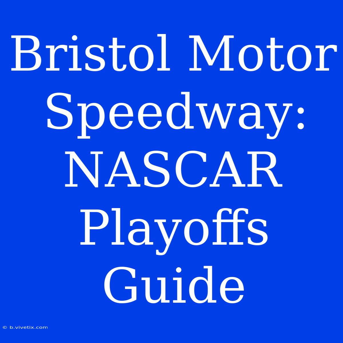 Bristol Motor Speedway: NASCAR Playoffs Guide