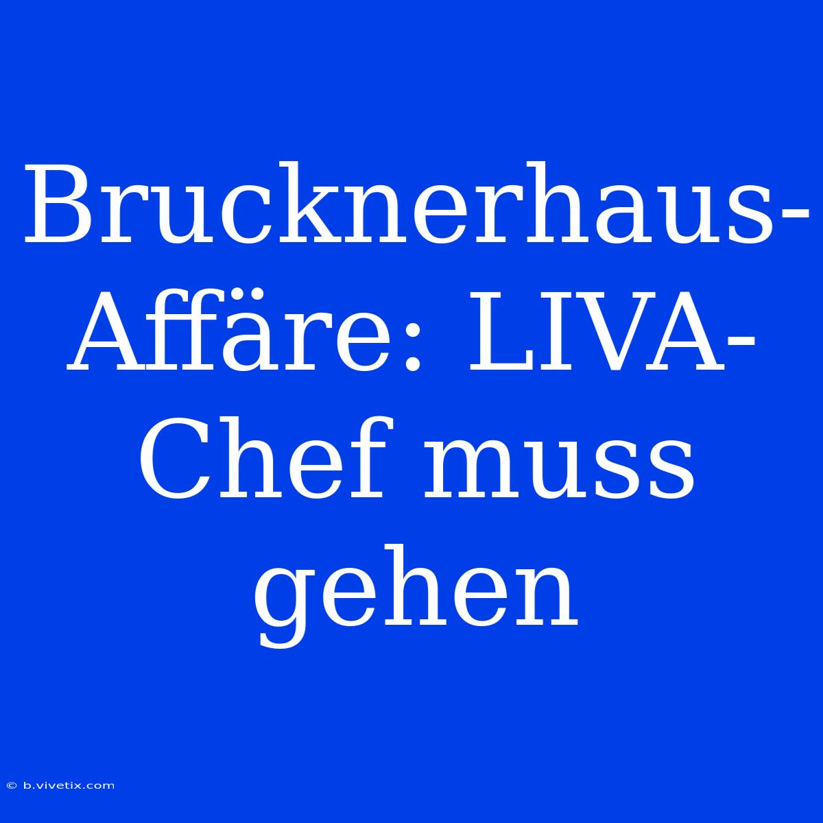 Brucknerhaus-Affäre: LIVA-Chef Muss Gehen