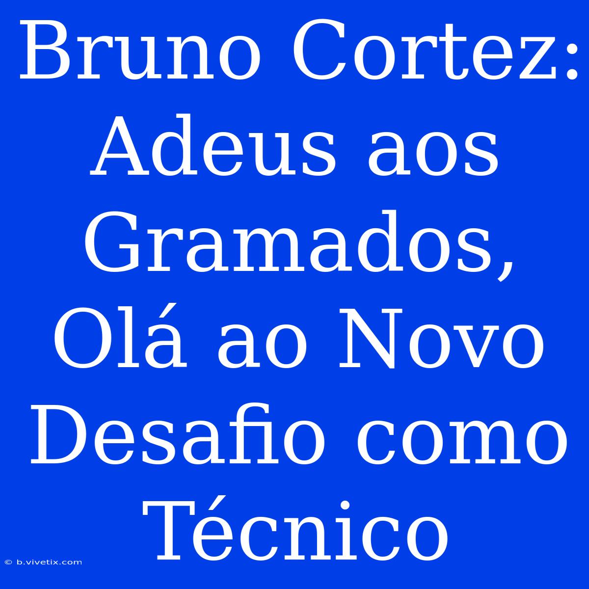 Bruno Cortez: Adeus Aos Gramados, Olá Ao Novo Desafio Como Técnico