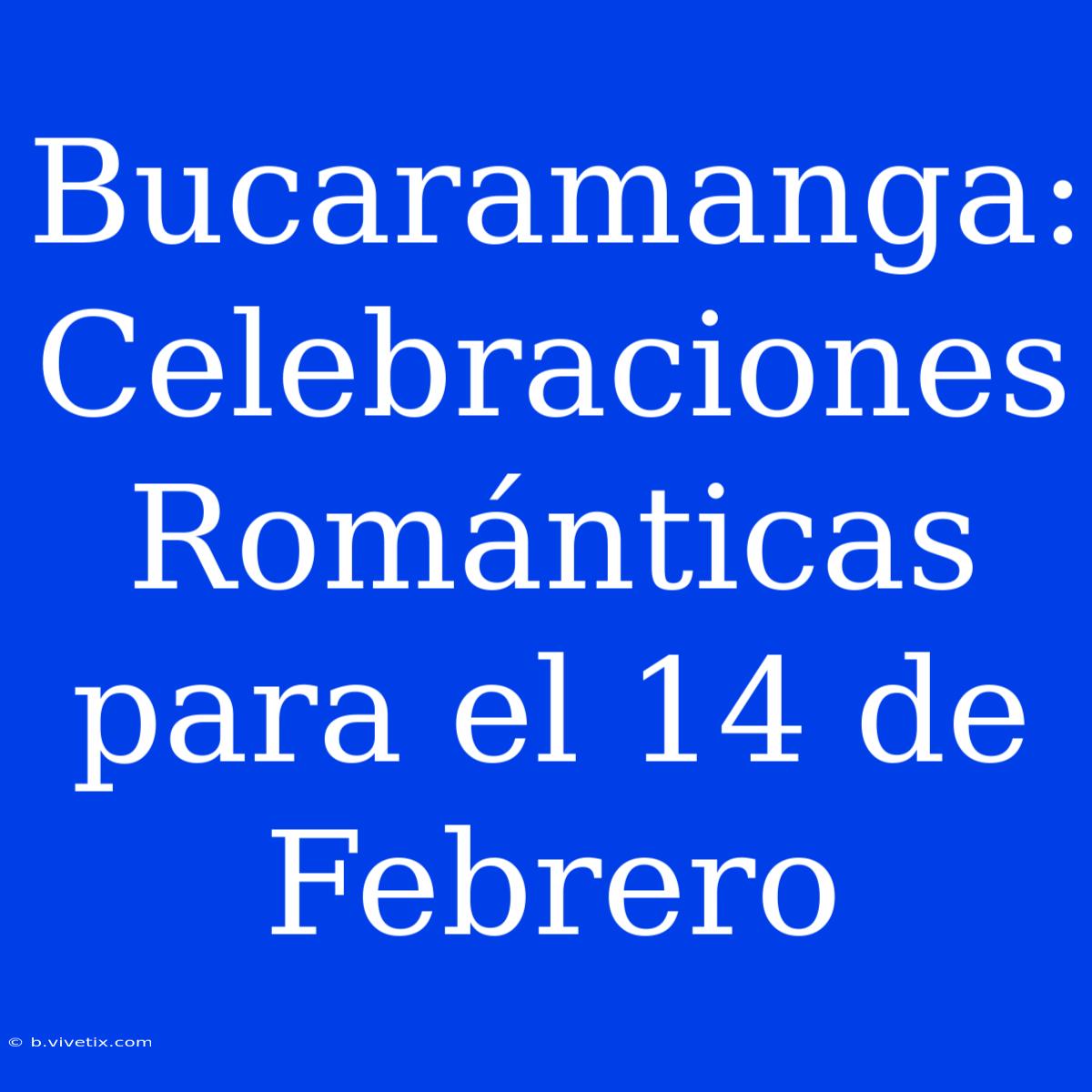 Bucaramanga: Celebraciones Románticas Para El 14 De Febrero