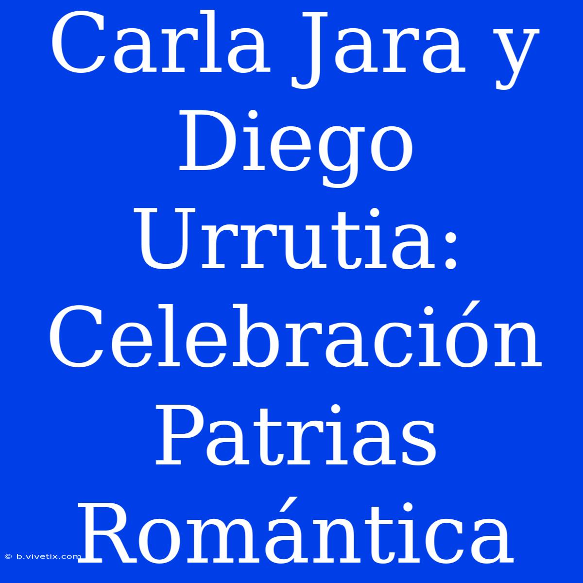 Carla Jara Y Diego Urrutia: Celebración Patrias Romántica