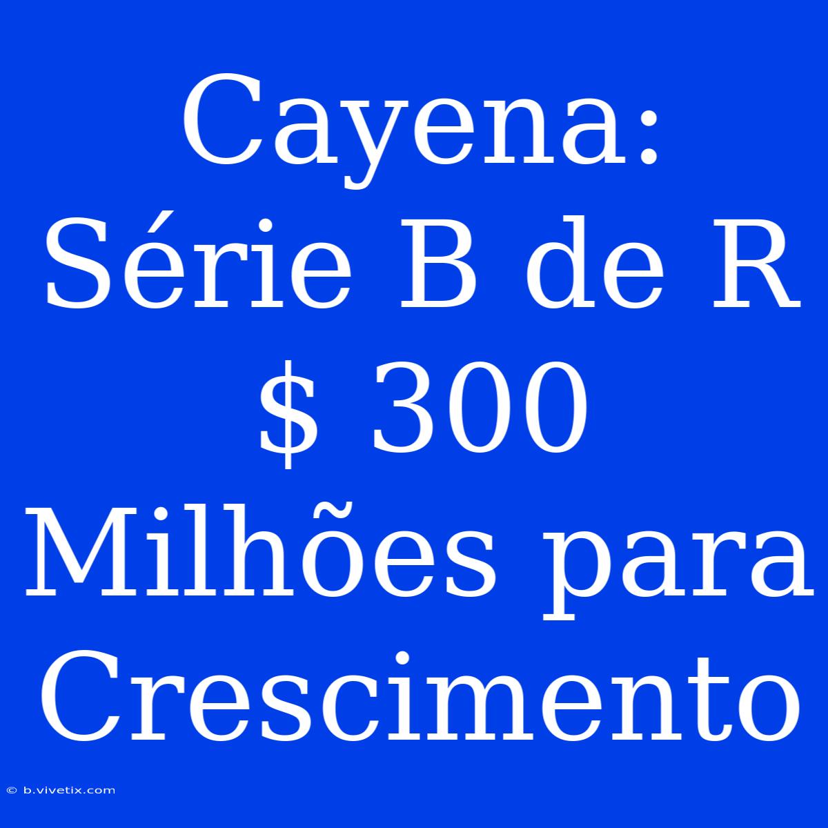 Cayena: Série B De R$ 300 Milhões Para Crescimento