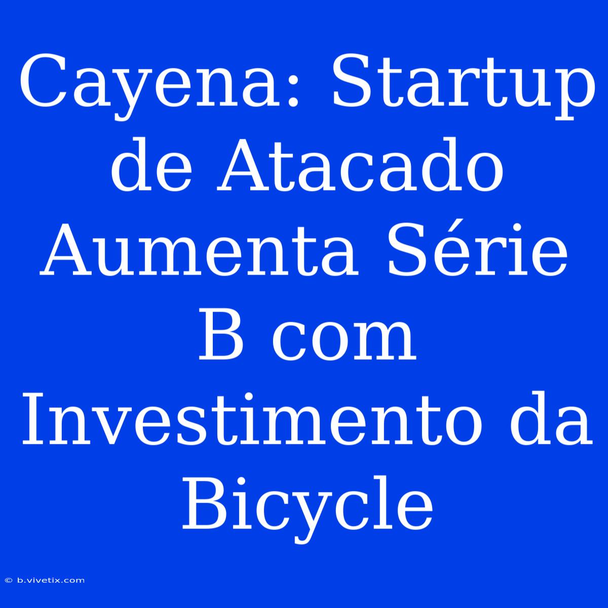 Cayena: Startup De Atacado Aumenta Série B Com Investimento Da Bicycle