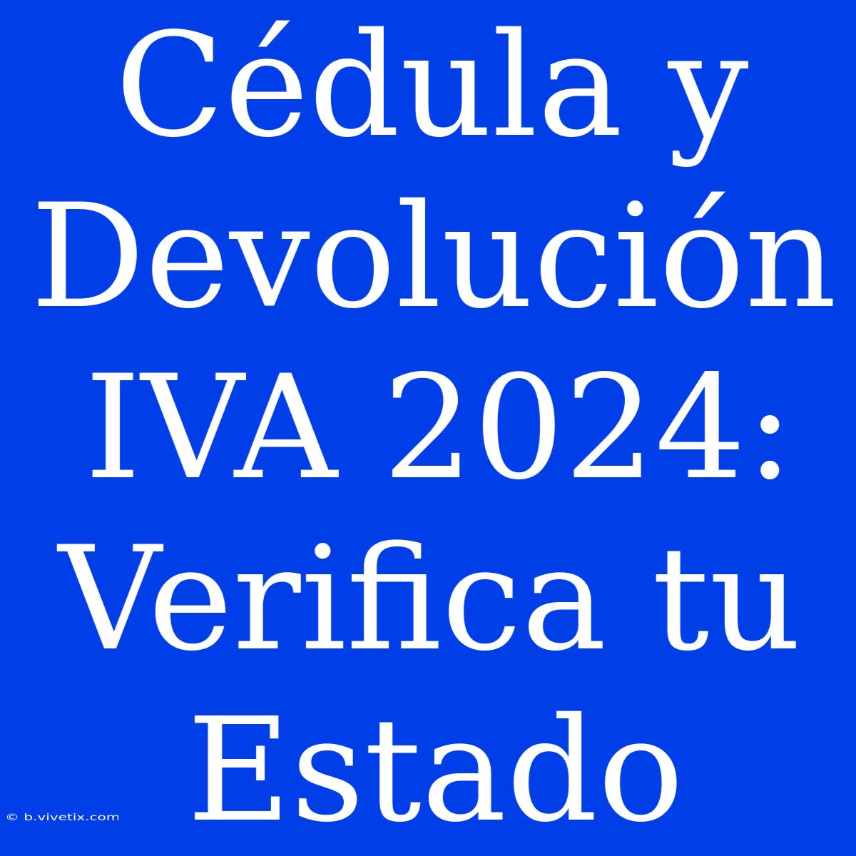 Cédula Y Devolución IVA 2024: Verifica Tu Estado