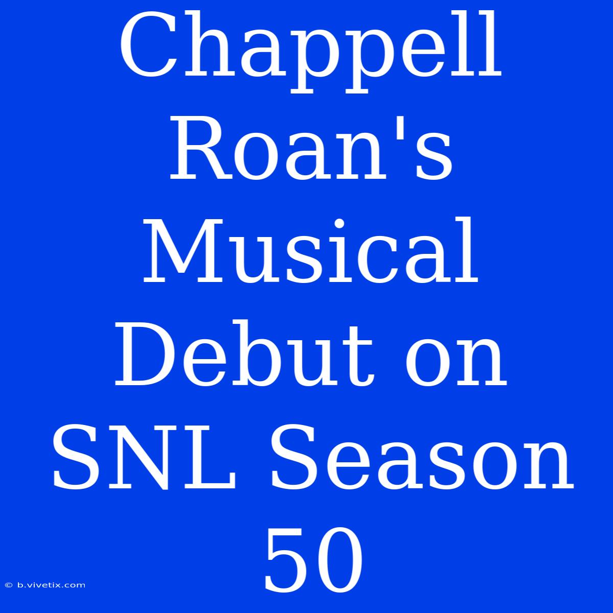 Chappell Roan's Musical Debut On SNL Season 50