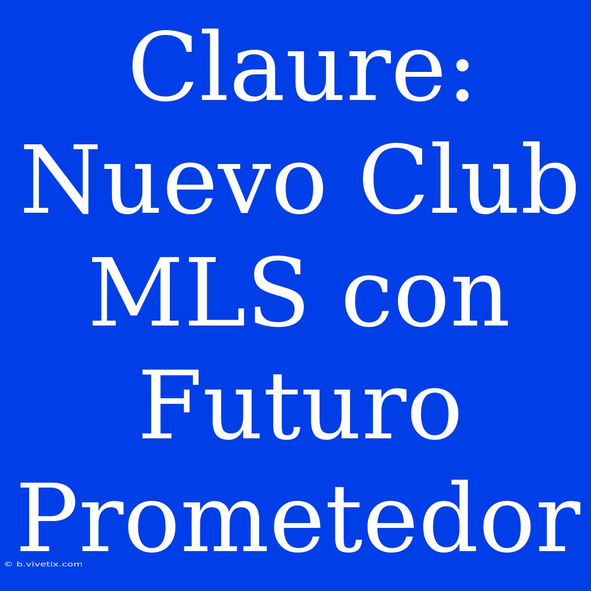 Claure: Nuevo Club MLS Con Futuro Prometedor 