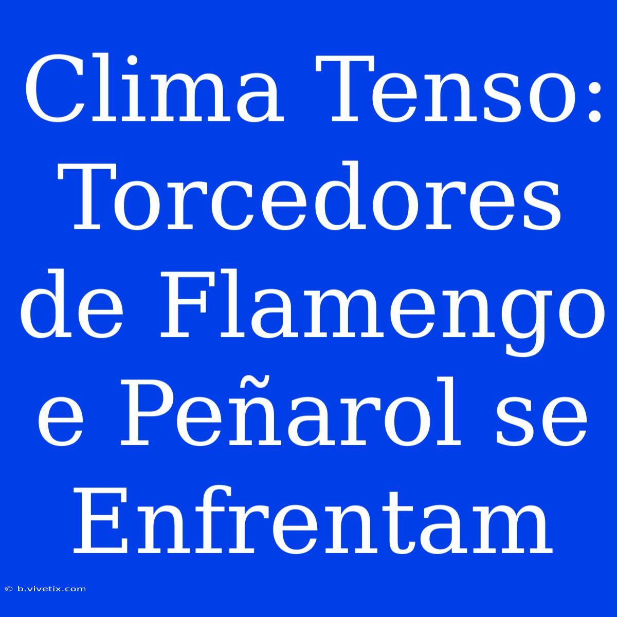 Clima Tenso: Torcedores De Flamengo E Peñarol Se Enfrentam