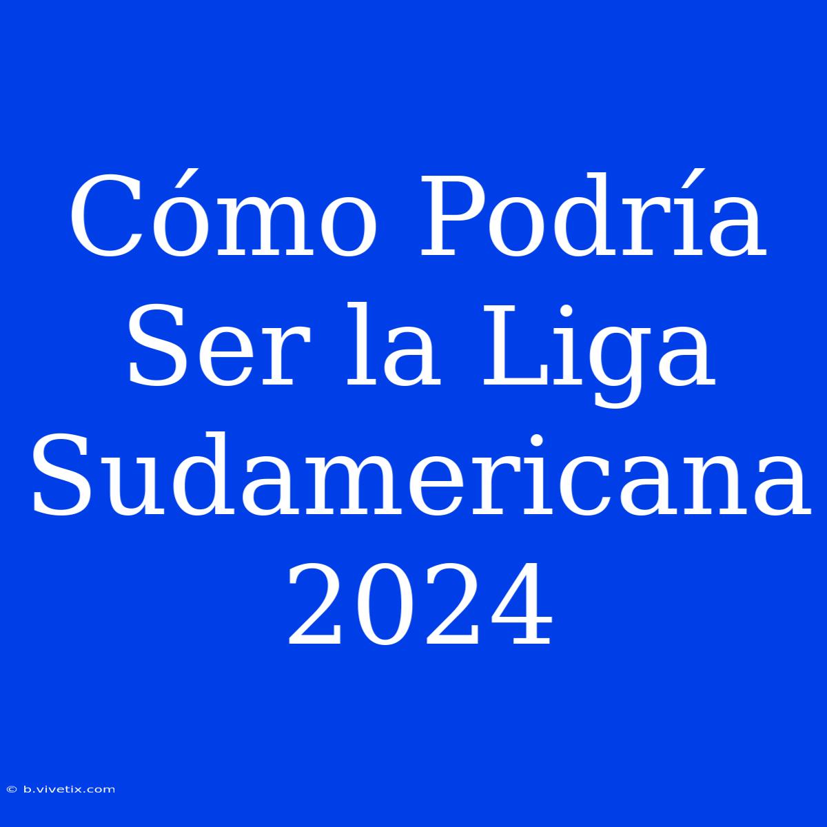 Cómo Podría Ser La Liga Sudamericana 2024