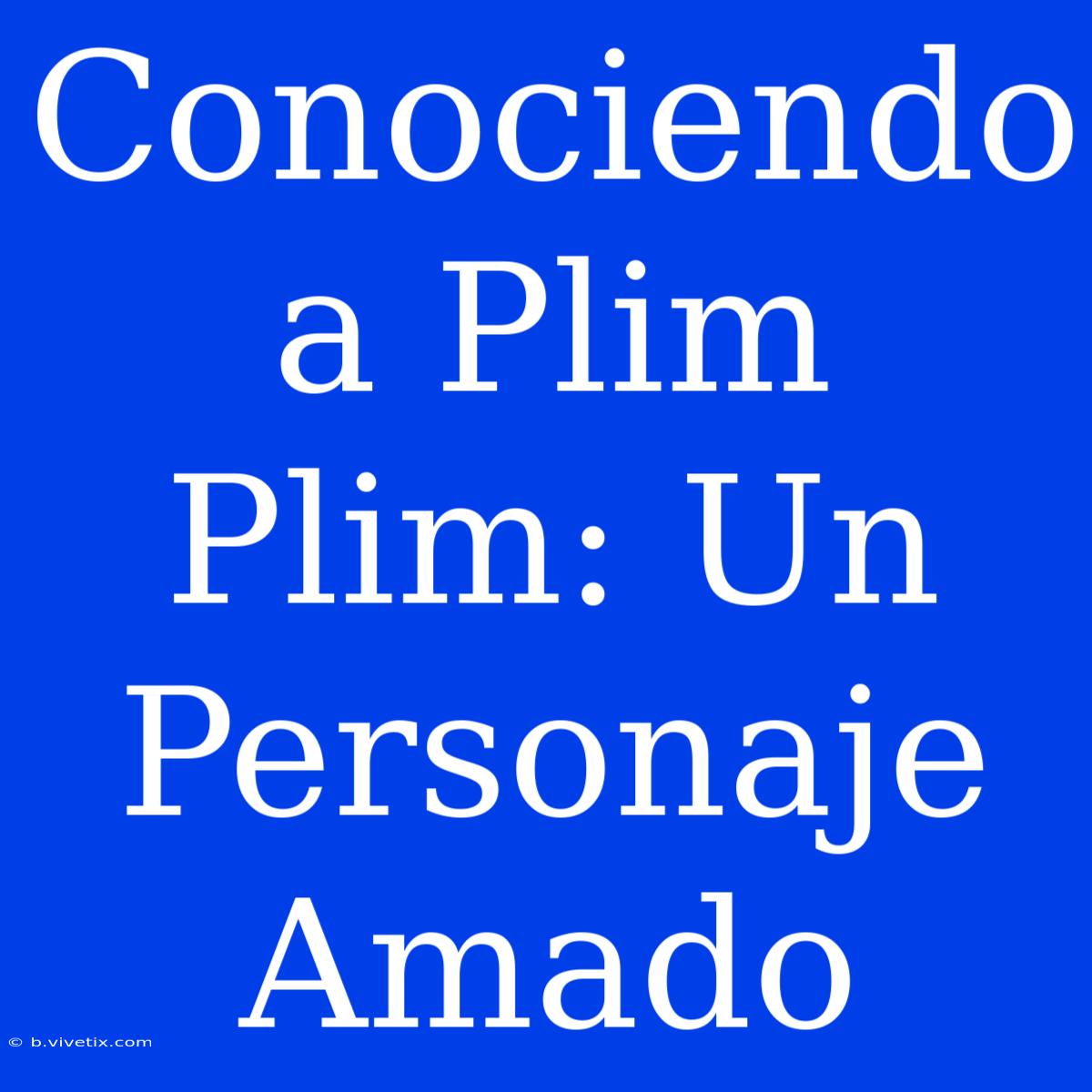 Conociendo A Plim Plim: Un Personaje Amado