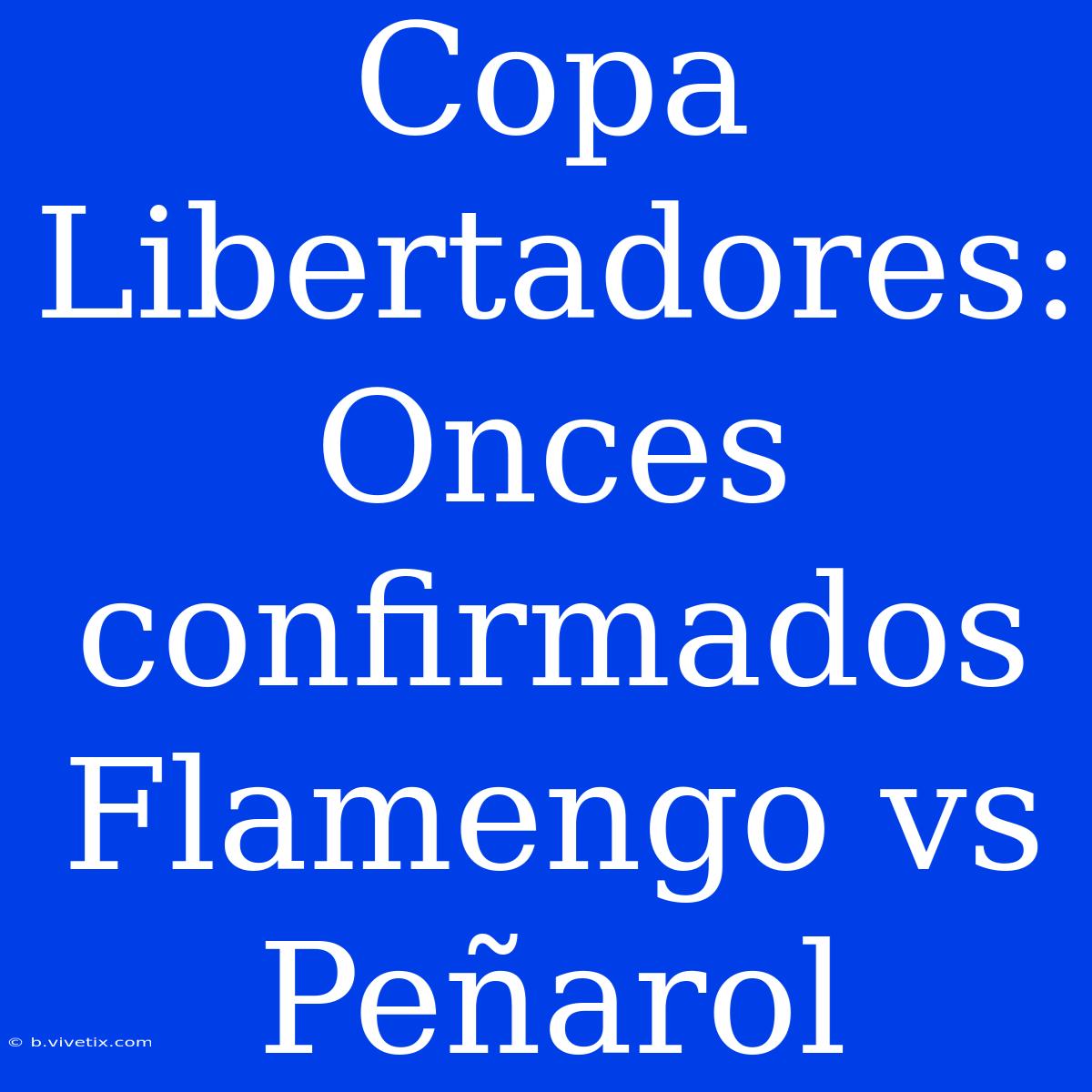 Copa Libertadores: Onces Confirmados Flamengo Vs Peñarol