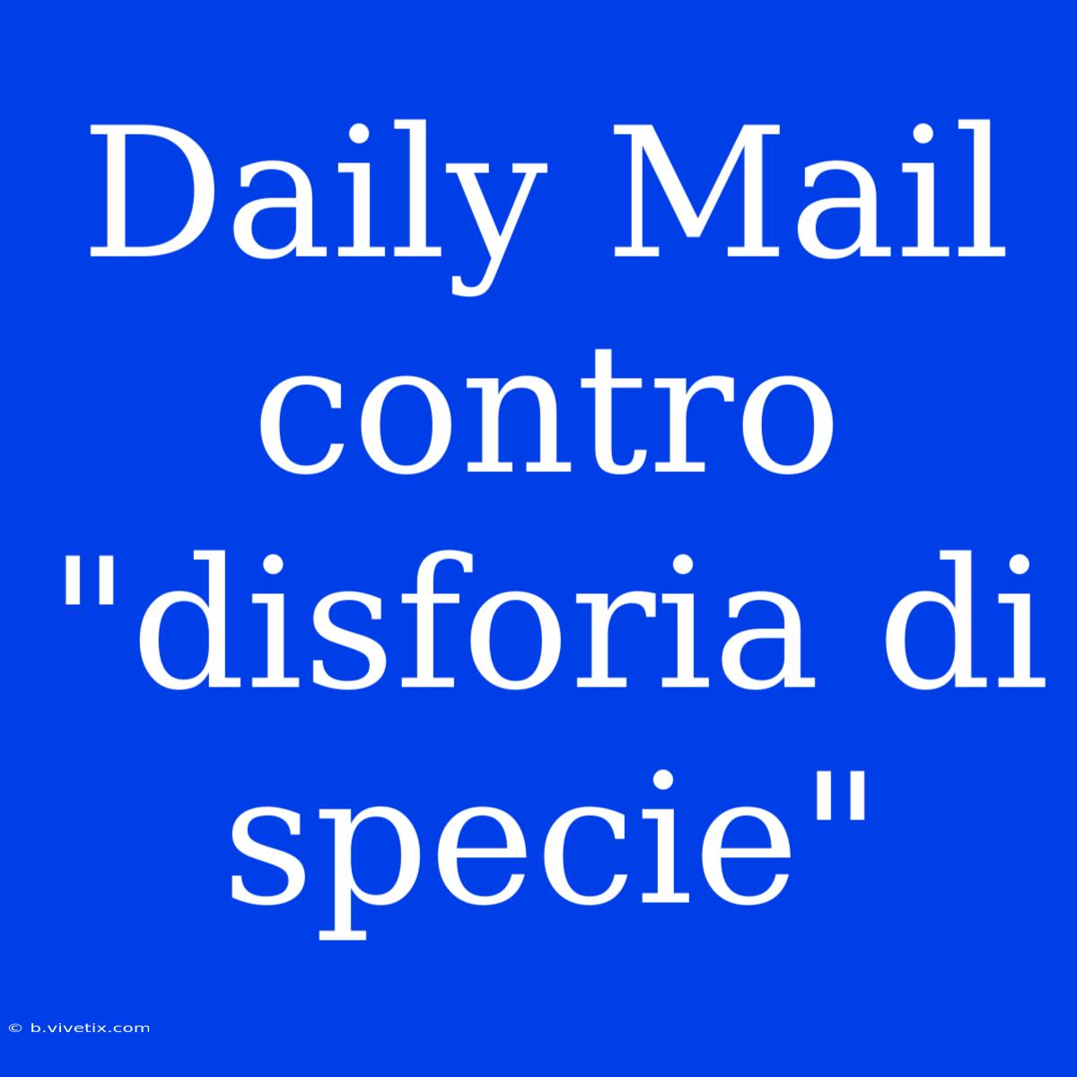 Daily Mail Contro 