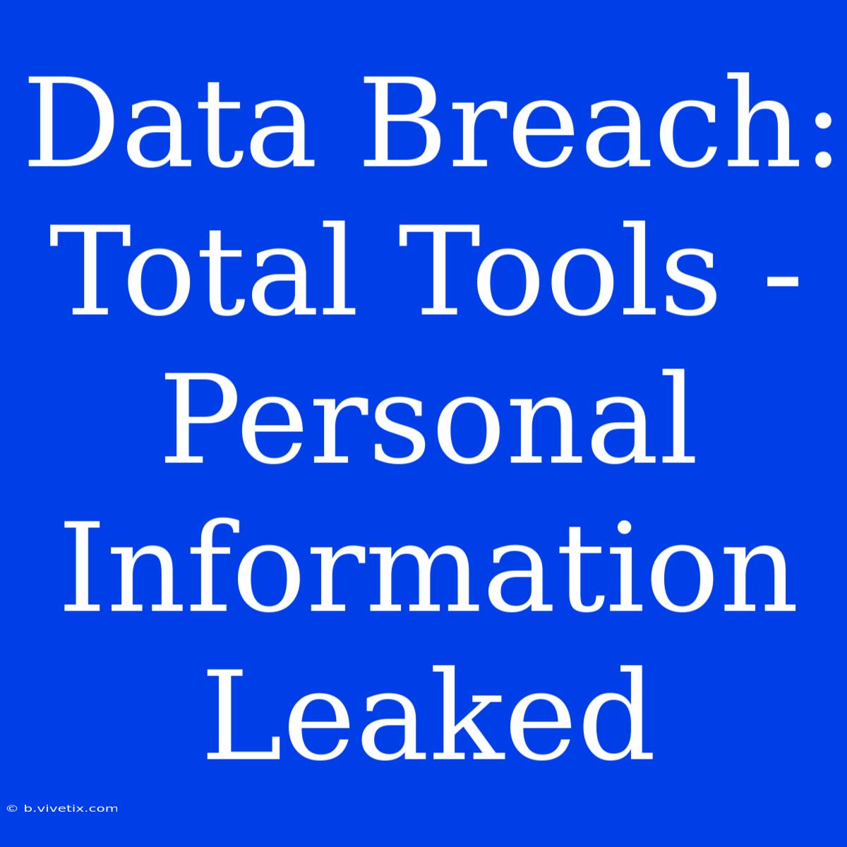 Data Breach: Total Tools -  Personal Information Leaked