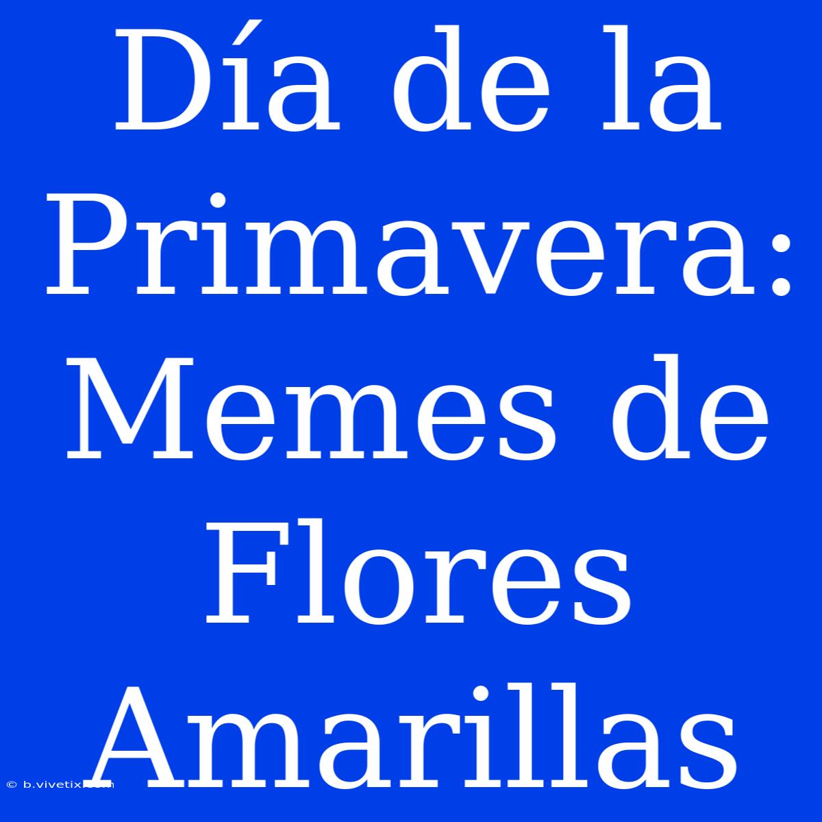 Día De La Primavera: Memes De Flores Amarillas 