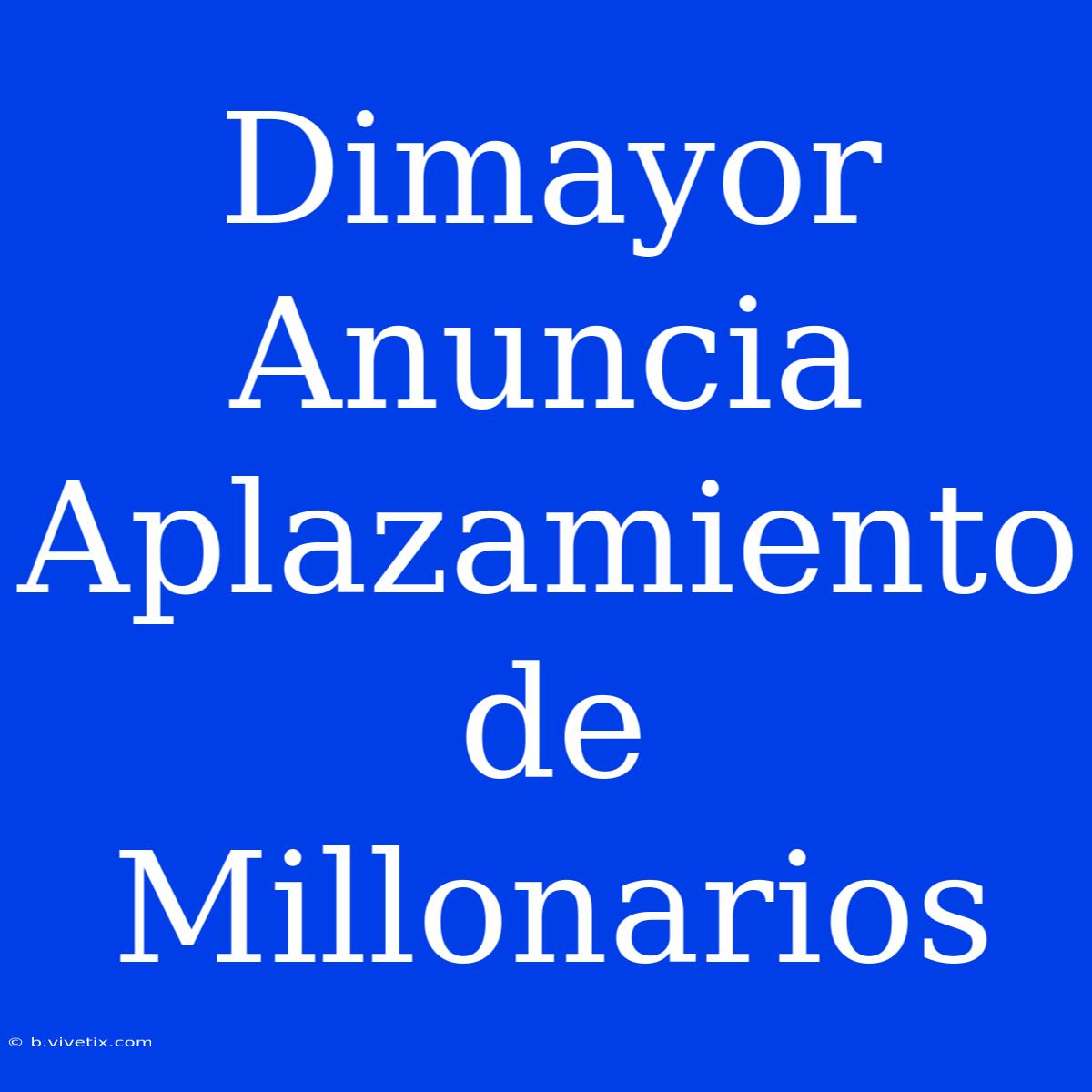 Dimayor Anuncia Aplazamiento De Millonarios 