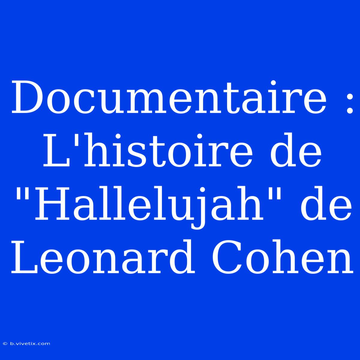 Documentaire : L'histoire De 