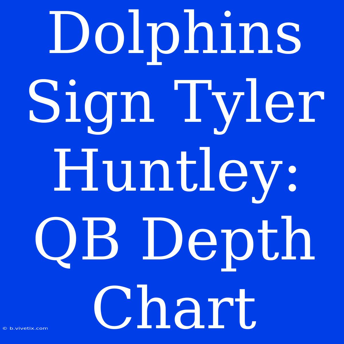 Dolphins Sign Tyler Huntley: QB Depth Chart