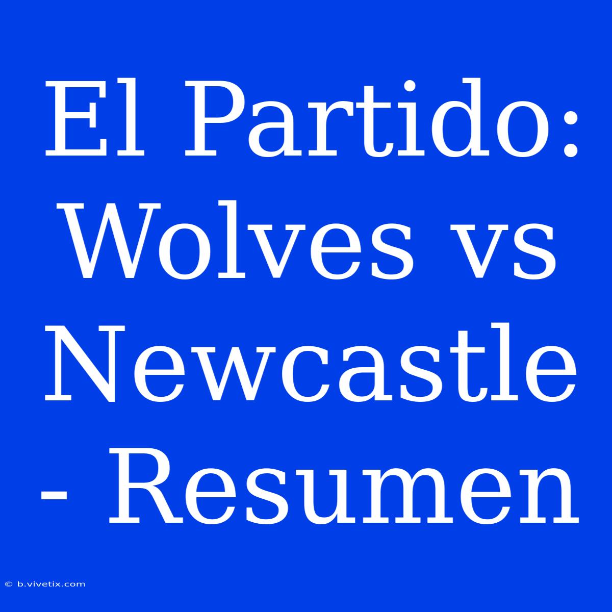 El Partido: Wolves Vs Newcastle - Resumen