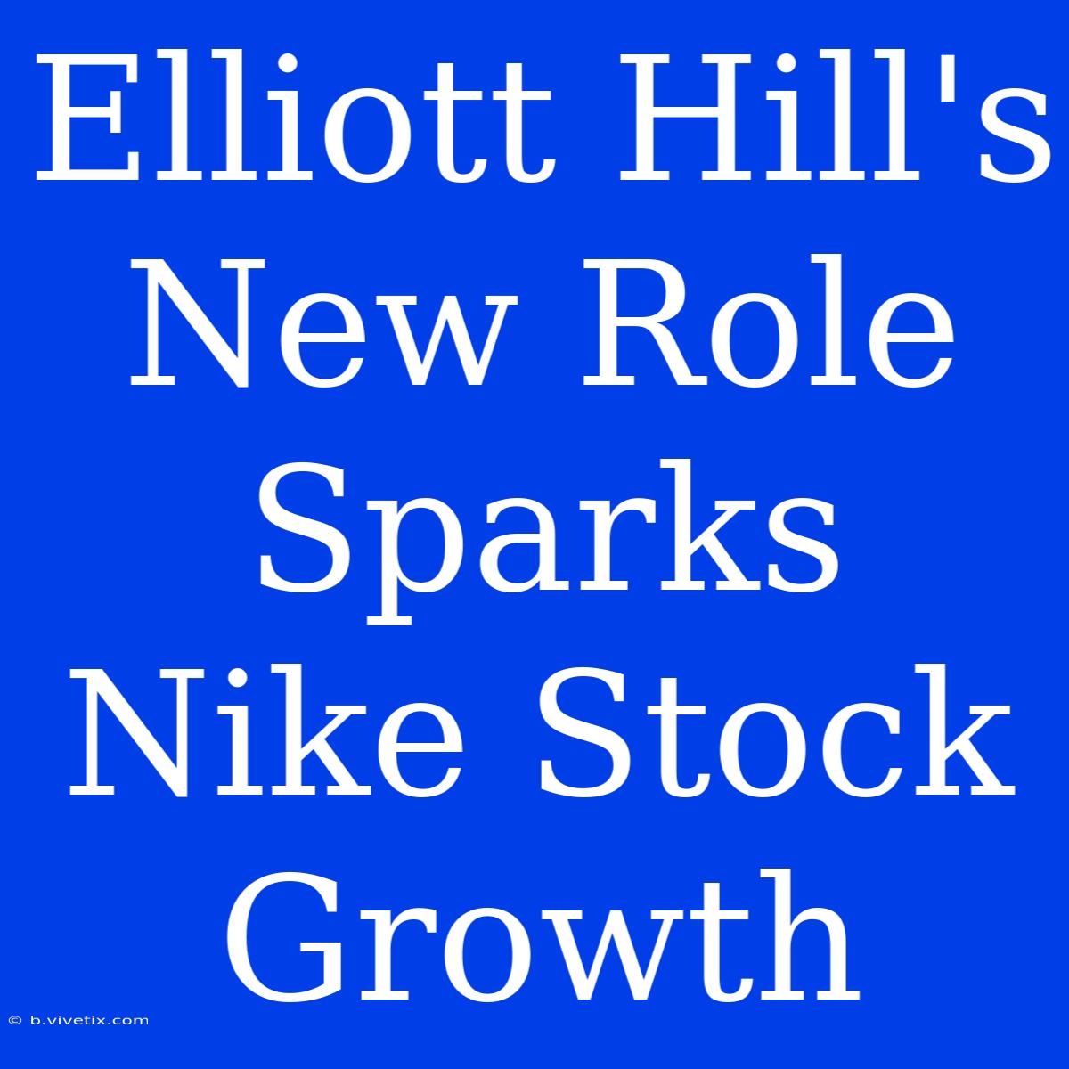 Elliott Hill's New Role Sparks Nike Stock Growth