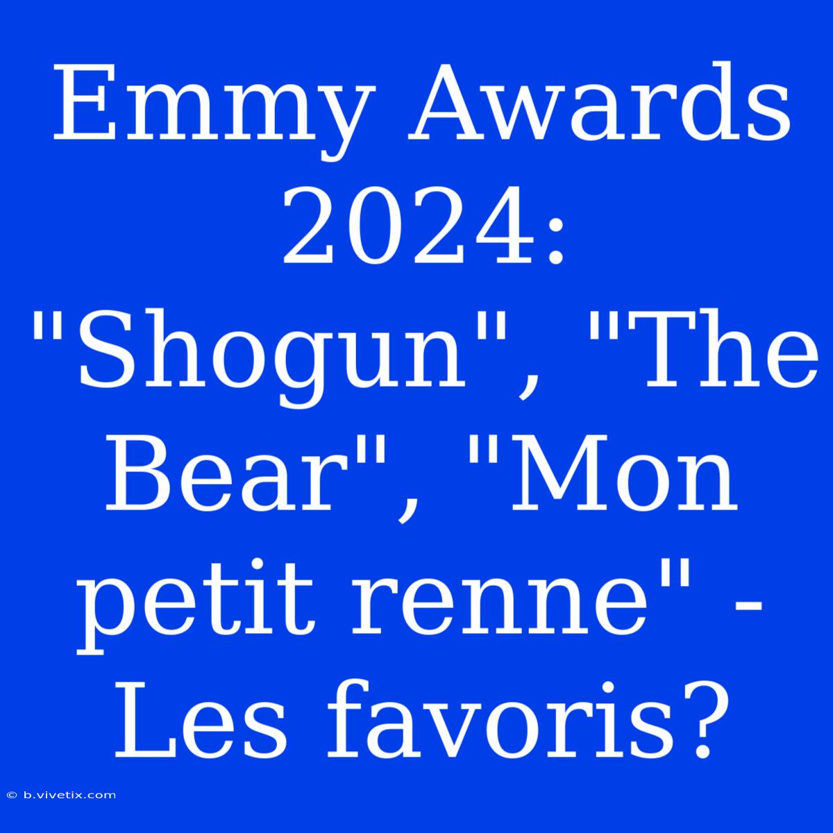 Emmy Awards 2024: 