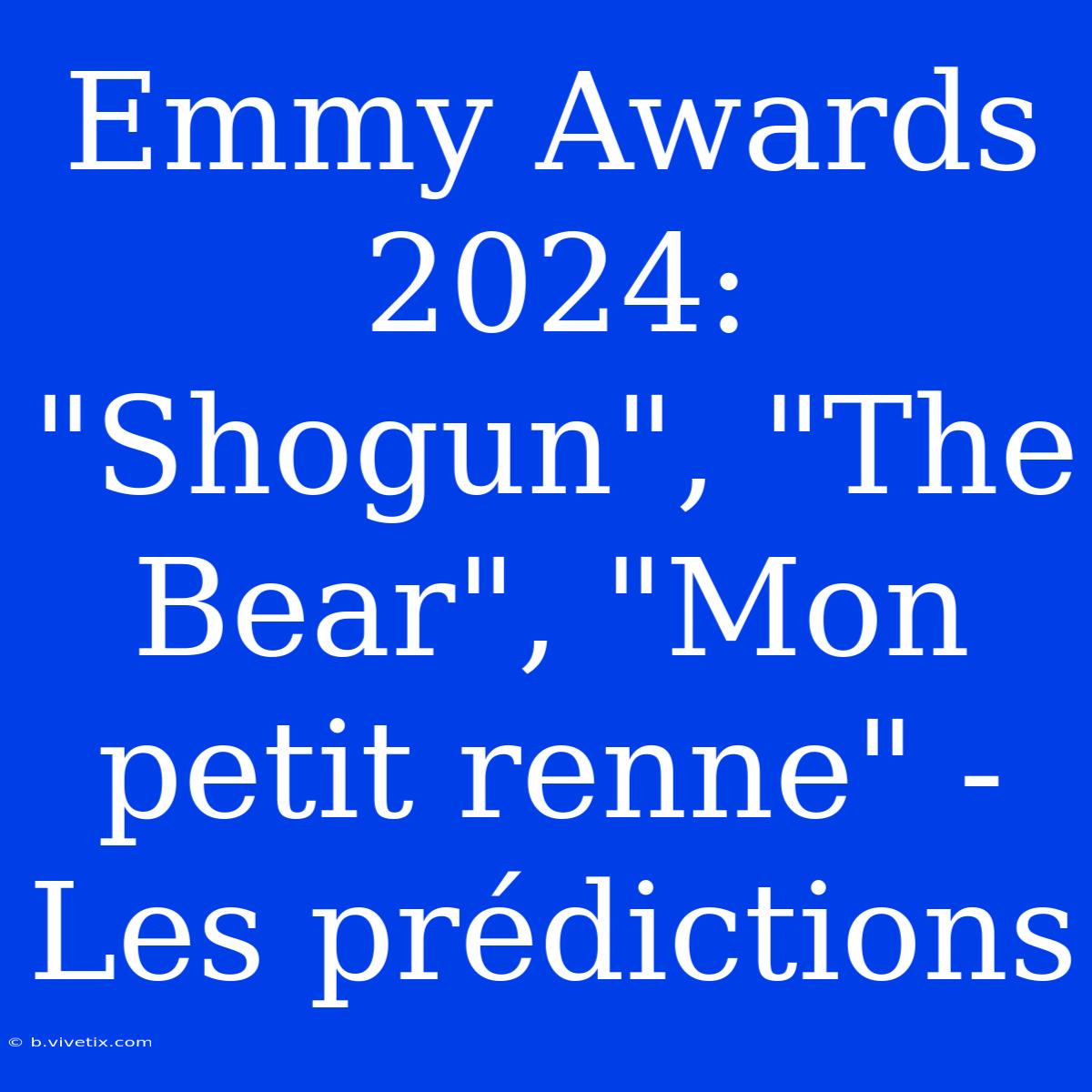 Emmy Awards 2024: 