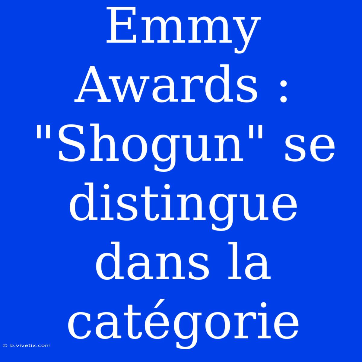 Emmy Awards : 